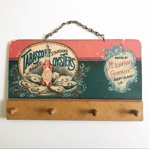 Vintage Tabasco Key Holder wall Hanging